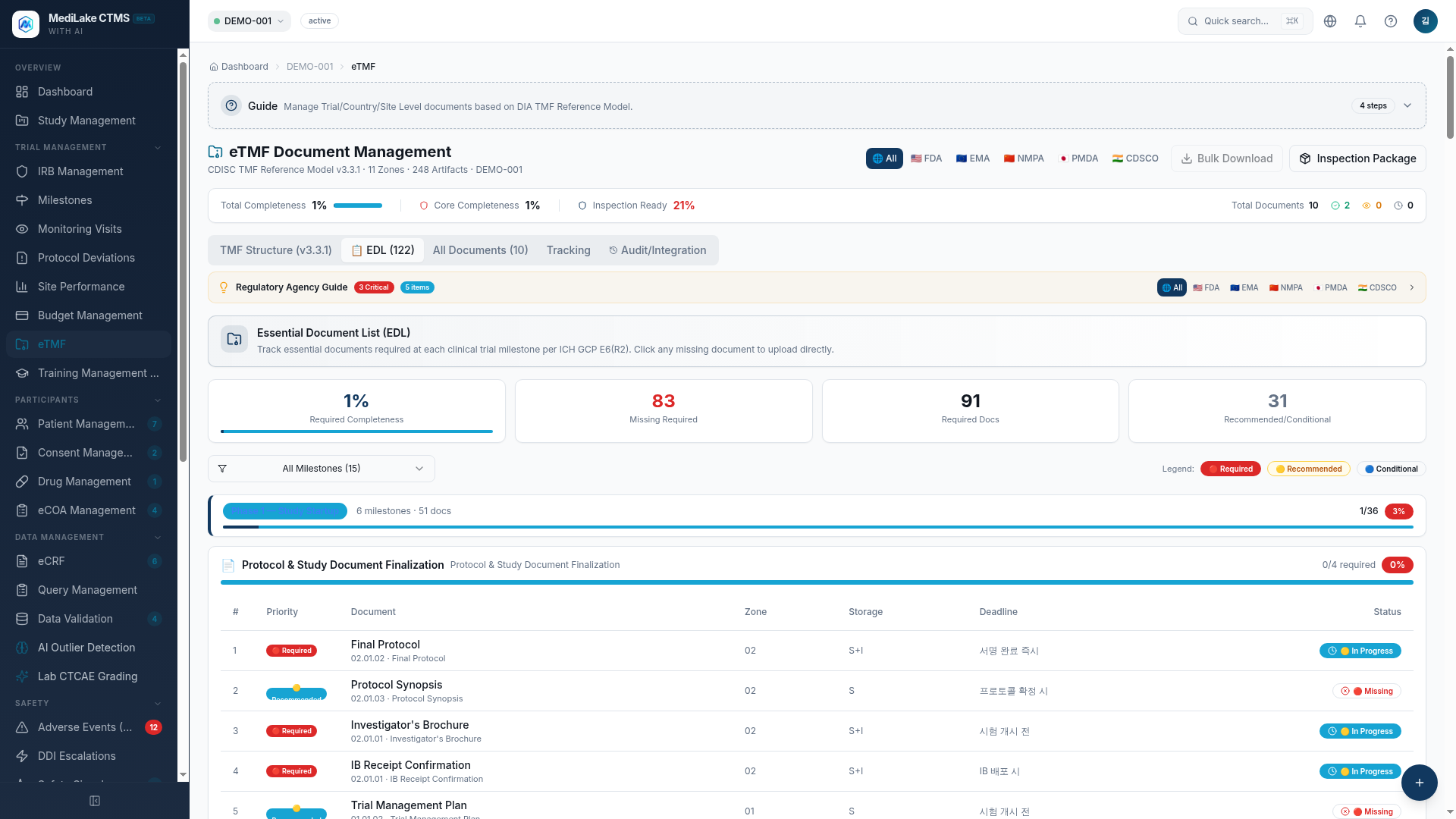 CLUPEA | MediLake — AI EDC for Clinical Trials